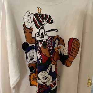 White Disney crew neck